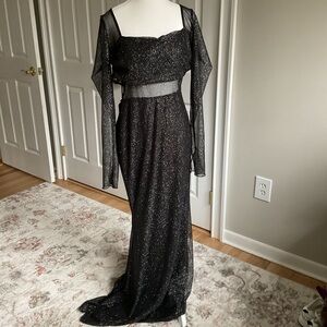 Windsor Black Glitter Dress